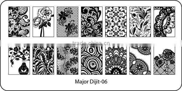 Amazing nail art stamp plate design,high quality custom nail art stamping plates