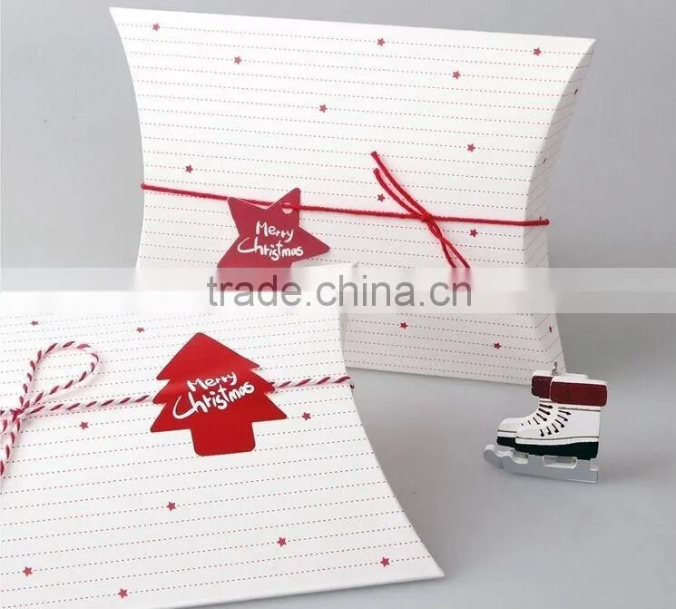 Custom Made Recycle Kraft Paper Pillow box for underwear/gift/jewelry
