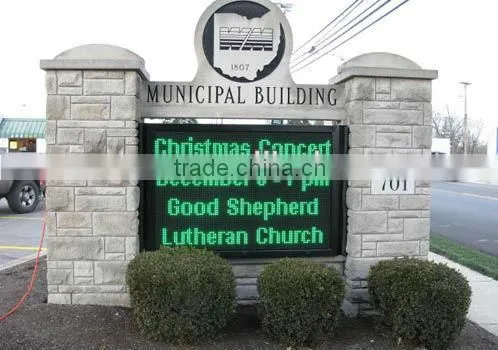 Italy---Outdoor P16mm programmable led message display panel board sign