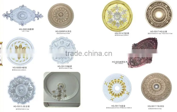 PU ceiling moulding/Home & interior decorative moulding/ pu lamp holder