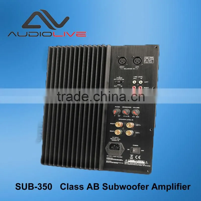 SUB-350 350W RMS High Quality Class-AB Subwoofer Amplifier