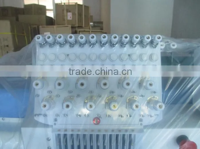 China Guangzhou CNC computer flat garment cap hat sequin towel 12 15 21 24 head 6 9 12 needles embroidery machine price