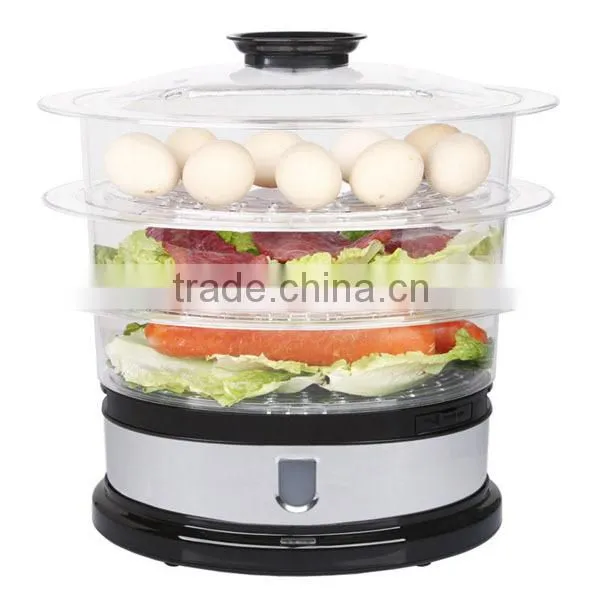 Stainless steel electrical food steamer