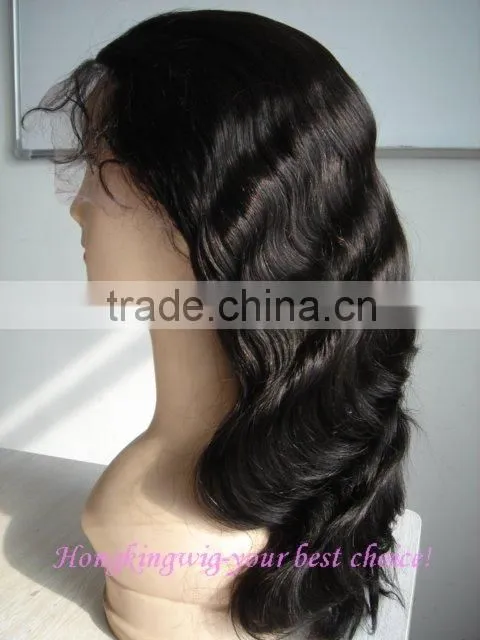 5a grade 100% virgin remy human hair full lace wig with fast delivery