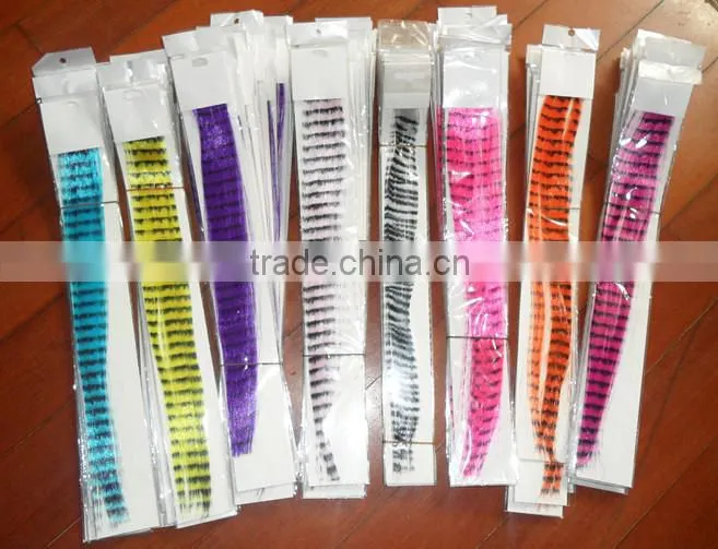 Fashion synthetic Feather hair Extension feather for highlight/ Immediate delivery