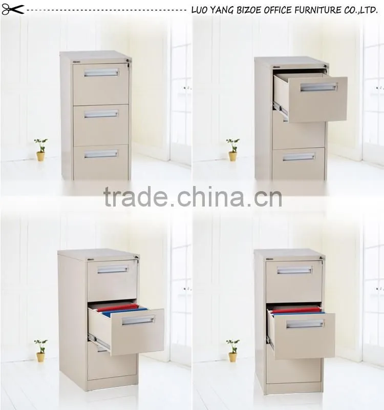 Bizoe superior in quality 3 drawers steel unique file cabinet