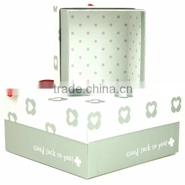 Silver Heart With Red Bow 3pcs Set Gift Box