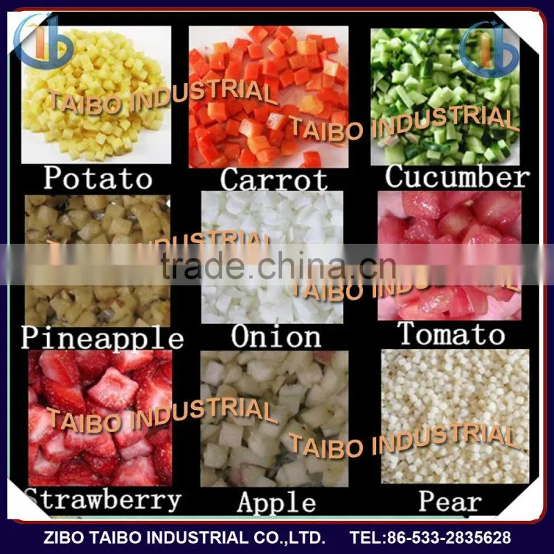 Hot selling Fruit and Vegetable Cutting Machine For cube/dice ,Potato/Onion/Cucumber/Carrot /Vegetable dicing machine