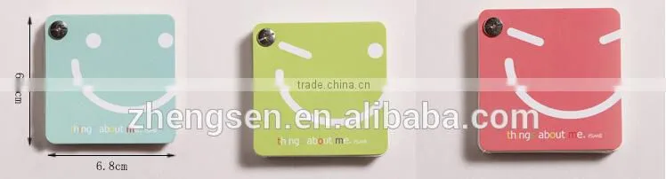 memo pad with different smiling for 2014 hot stationery