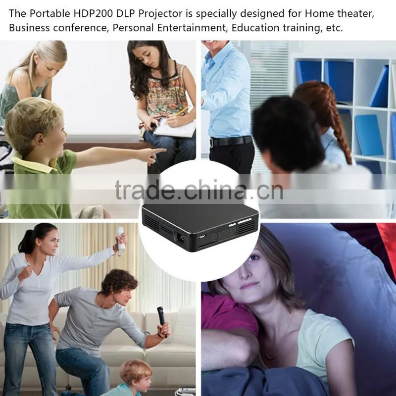 200 ANSI Lumens DLP mini projector hdp200 bluetooth function hd smartphone projector