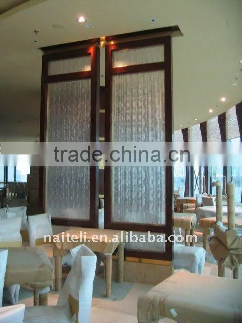 Bamboo Ring Acrylic Wall Panels Modern Reception Counter Hotel Furniture