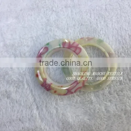 wholesale plastic eyelets rings with small plastic inside fashion rings for curtains