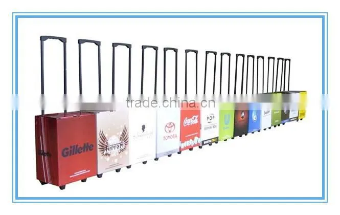 Recycle Paper Cardboard Trolley Pantone Color For Promotional Advertising