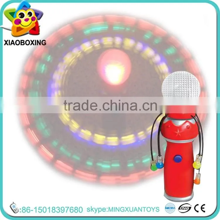 musical light toy/led flash light toy/plastic rotate luminous round ball