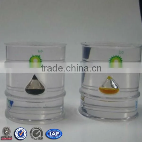 Cube Transparent Oil Drop Paperweight,Acrylic Oil Drop Paperweight