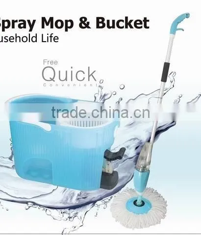 2016 Special design Super New Magic Spin and spray mop with bucket