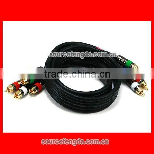 component coaxial 5 RCA to 5 RCA video and audio cable