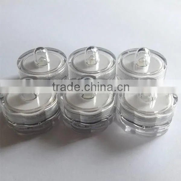 12Pcs Colorful Plum Blossom Shape Mini Submersible Waterproof Tea Lights Decorative Candle
