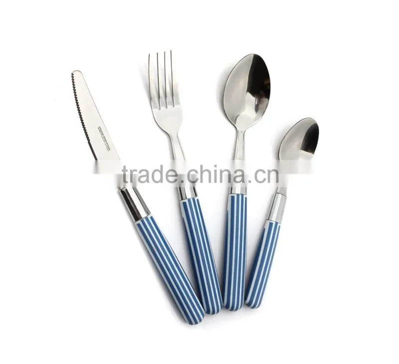 stainless steel flatware set with plastic handle, wholesale flatware, kinds of flatwares and uses