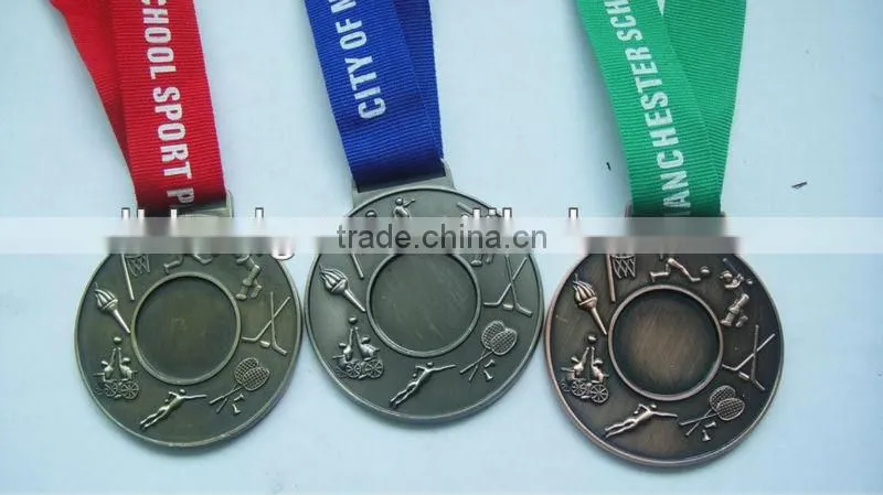 gold/siver /bronze sports award medals,souvinir medals