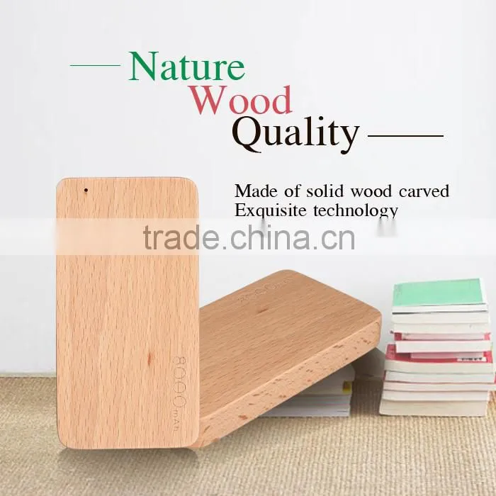 New design bamboo wooden power bank /portable powerbank with logo