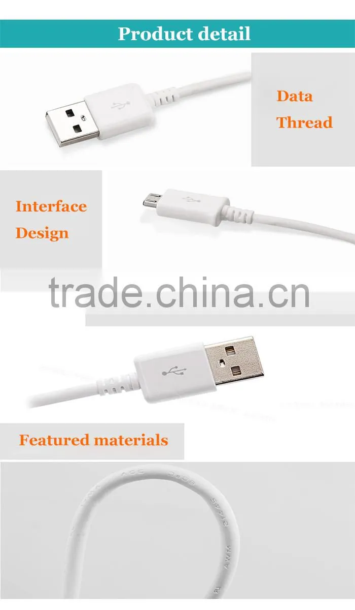 Micro usb charging cable for mp3/mp4 player dvd player