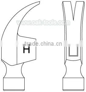 Non-Magnetic TC4 for aviation Titanium CARPENTERS HAMMER
