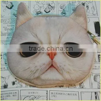 Aimigou wholesale Cat Face coin purse / emoji Coin Purse