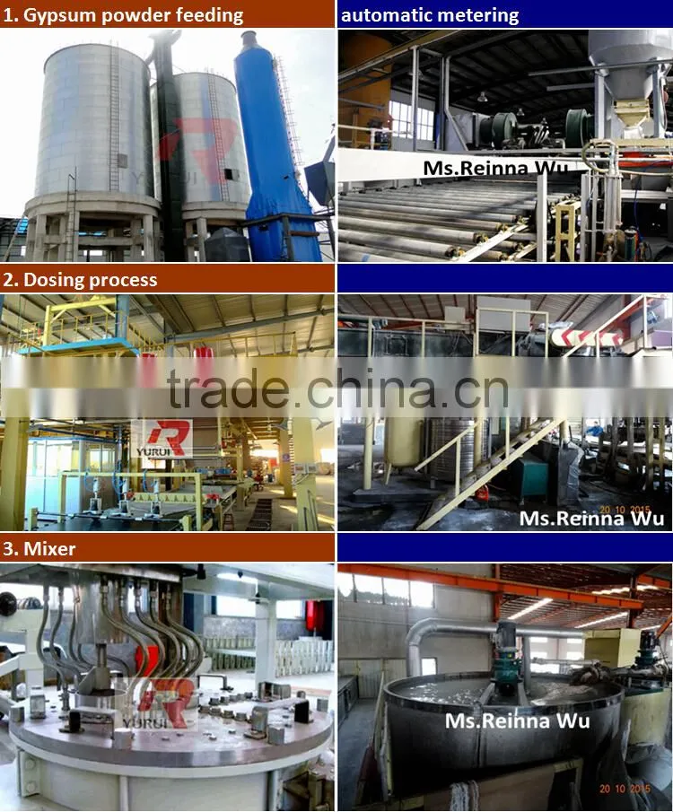 gypsum board production line/gypsum board production machinery/The new type gypsum board machine with CE and ISO