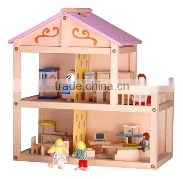 2013 Hotest Happy Family Doll House With Furniture