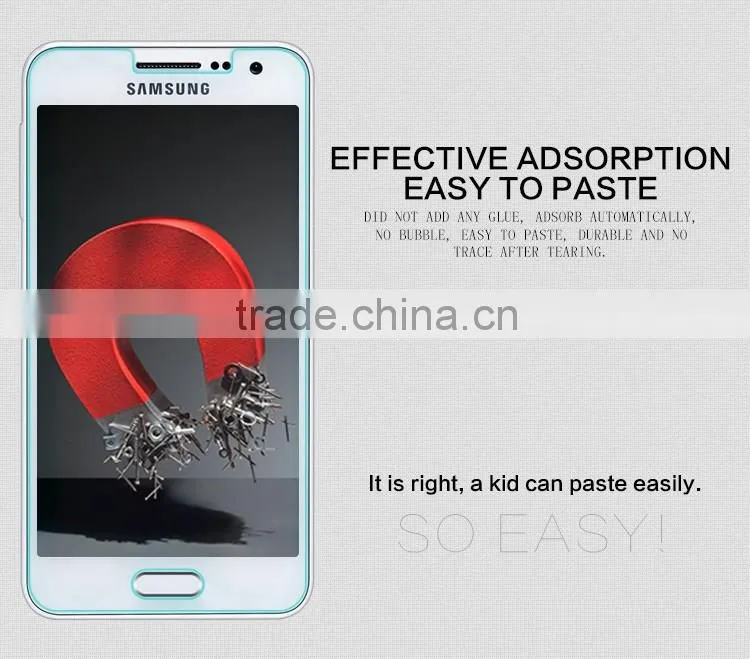 100% Prefect fit tempered glass screen protector for samsung A3 tempered glass