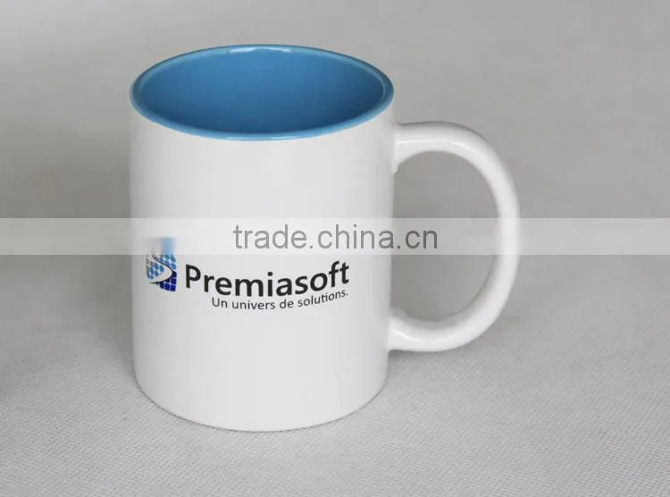 Wholesale 11oz white ceramic sublimation cup blank sublimation mug for sublimation transfer machine