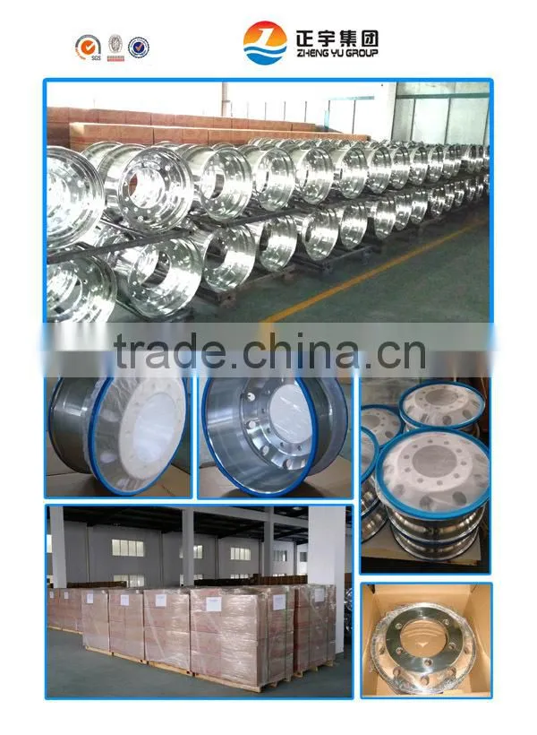 forged aluminium alloy wheel 8.25x22.5