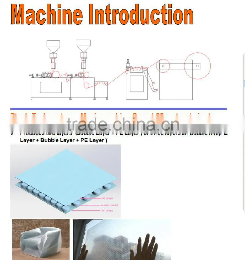 plastic PE film blowing high speed machine