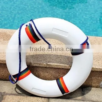 Poolstar 50cm Diameter Swim Foam Ring Buoy Swimming Pool Safety Life Preserver W/ cover P1955