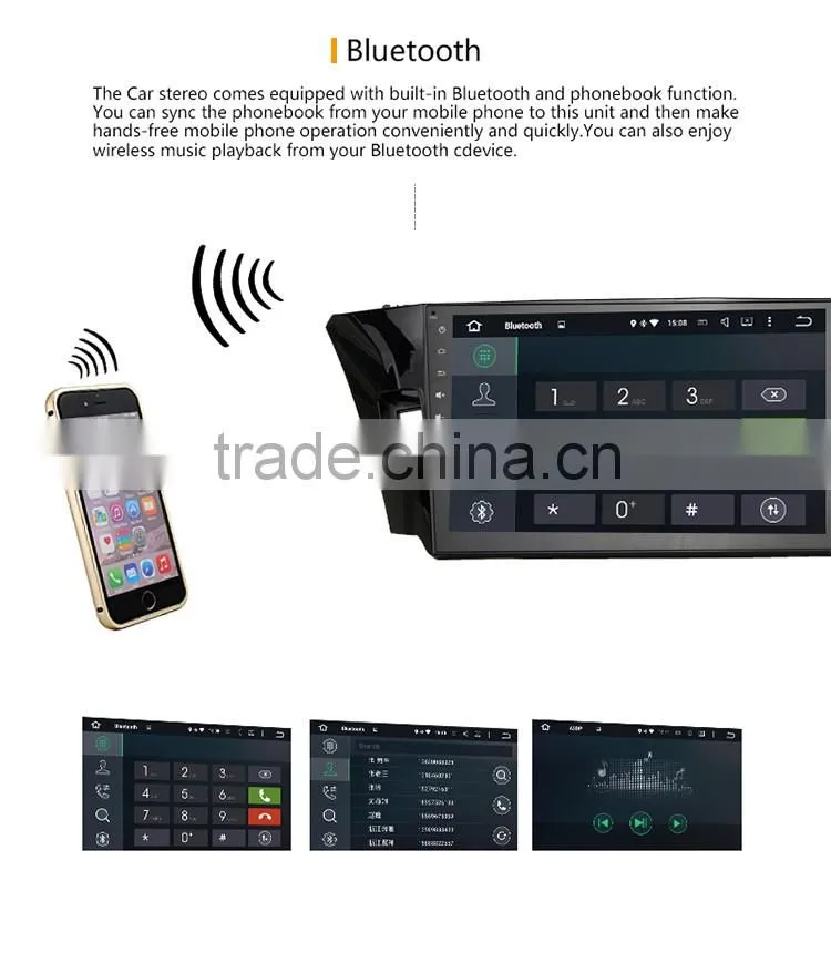 10.2 Inch Phone connection player dvd with gps for car