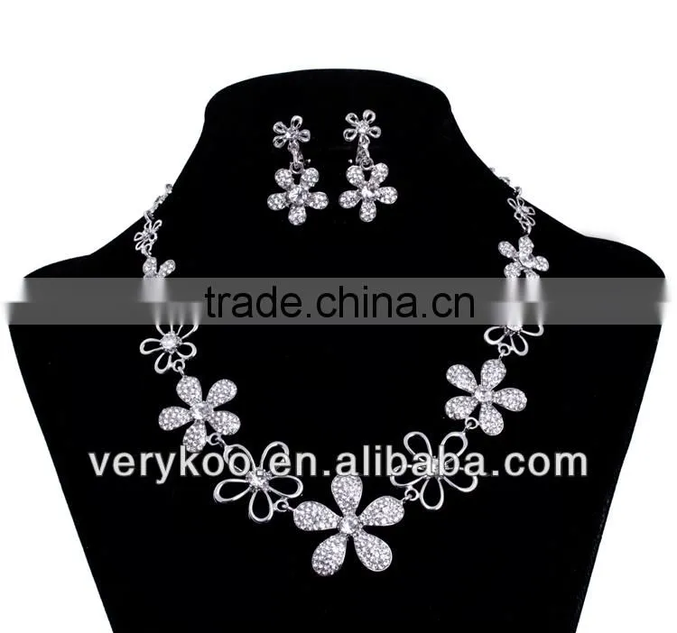 Indian artificial fashion pearl drop brdal earrings and necklace set,fashon bridal jewelry set