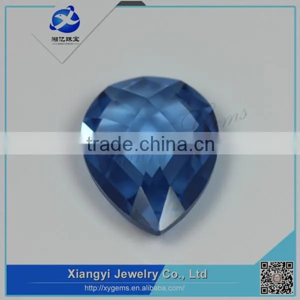 China good quality turtle cut pear shape spinel bead gemstone for silver jewelry