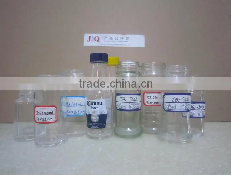 clear glass spice jar and salt shaker