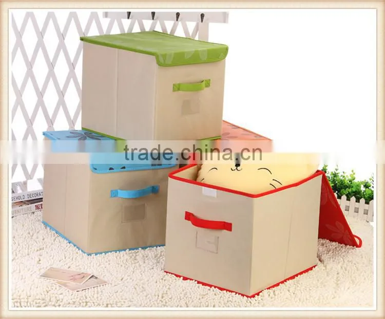 Wholesale in stock 4 color nonwoven storage box