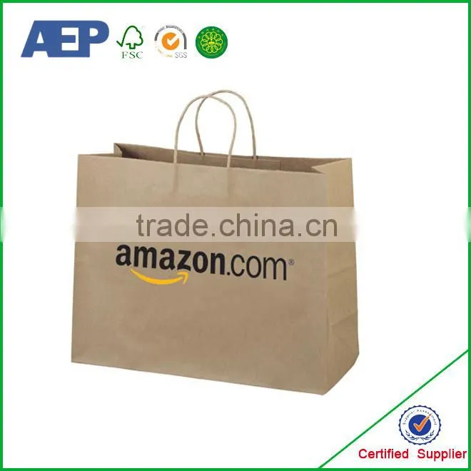 cheap price cotton handle wholesale paper bags with costom logo