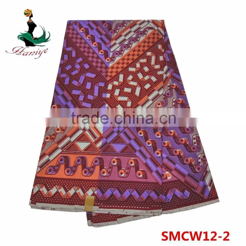 2016 Fashion Real wax fabric African printed wax fabric SMCW14 High quality