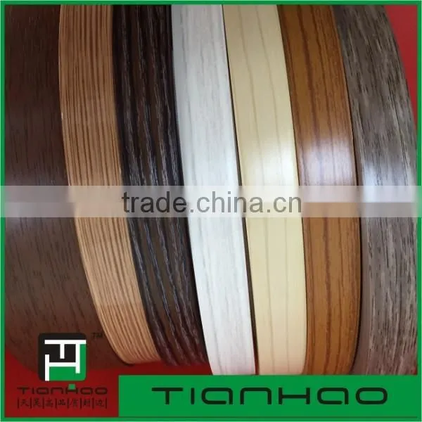 TIANHAO the latest new wood color PVC edge banding