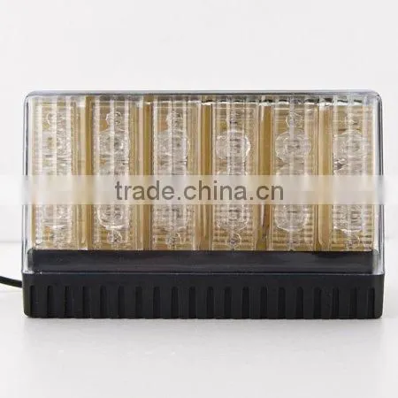 White And Yellow 12V/24V LED Strobe Warning Light Warning Blinker