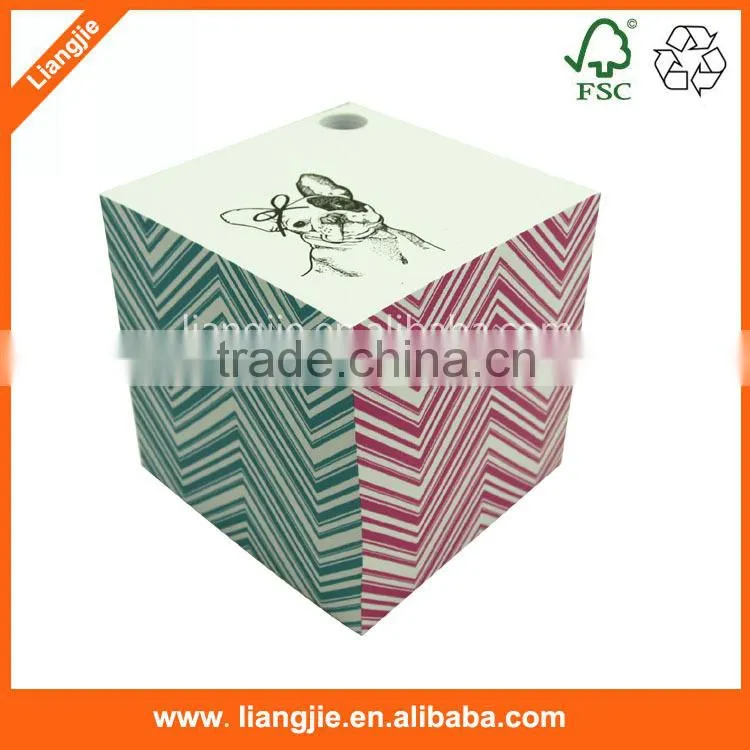 custom memo paper cube,pen hole memo paper cube,loose paper cube
