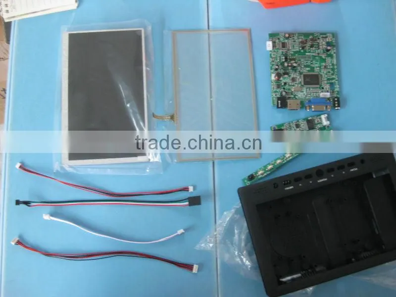 VCAN0928 7"car lcd monitors Multi-Language OSD Standard VGA (15 pin D-SUB RGB) input,12V DC power