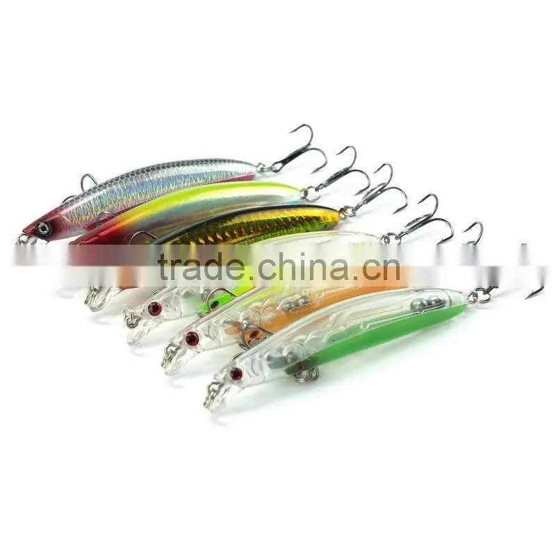 9cm/9.8g Bionic Bait Fishing Lure Minnow Tackle Fishing Bait Hooks Kit