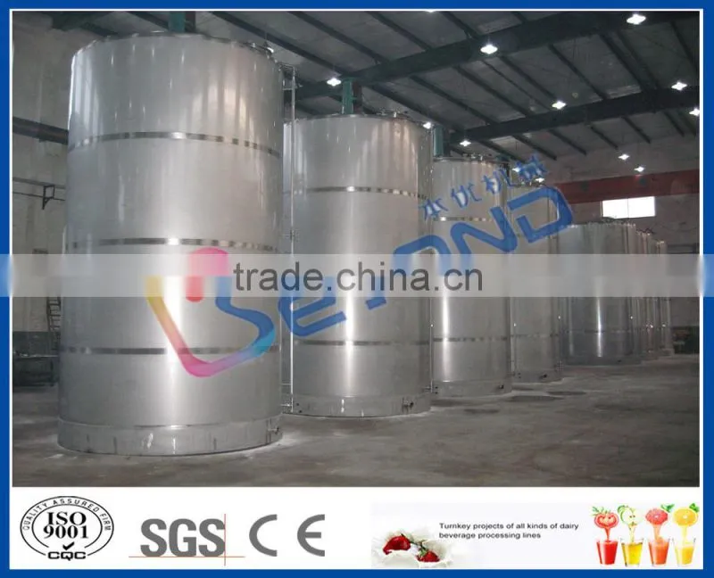 large capacity stainless steel milk storage silo