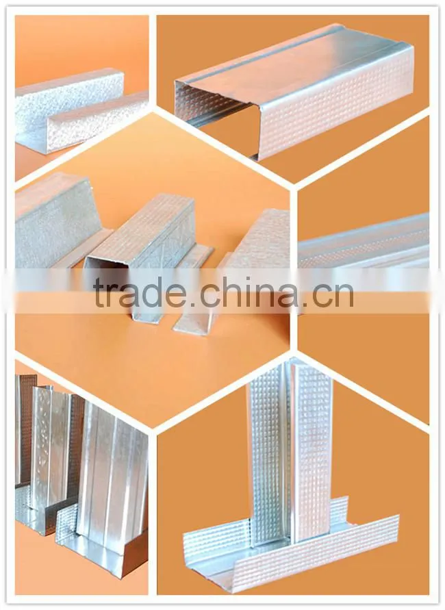 Galvalume metal stud &track &u channel for Indonesia