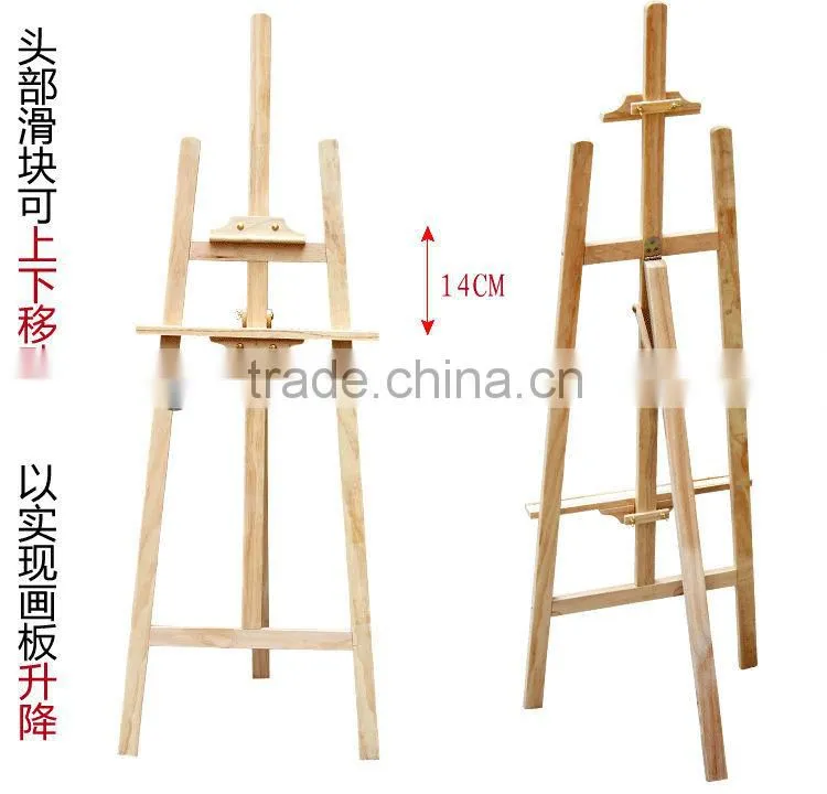 in stock 1.4m pine wood easel cheap easel stand wholesale